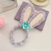 Faixa de Cabelo Orvalho Estelar com Orelhas de Coelho de Pelúcia Brilhantes, Faixa de Cabelo para Mulheres, Coelhinho Duffy Bear, Fresca e Doce