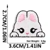 Gatinho de Desenho Animado Autoadesivo Tecido Bordado Adesivos DIY Animal Fofo Avatar Patch Adesivos Roupas Chapéu Decorativo Tecido Adesivos