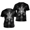Transfronterizo Nuevo Sudadera con Estampado 3D de Tatuaje Vikingo Camiseta para Hombre Camiseta para Hombre de Manga Corta con Estampado Digital Estilo DIY de Moda