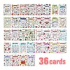Compra Directa Transfronteriza de 36 Tarjetas Educativas Infantiles con Ilustraciones de Acuarela de Perros Lindos Vintage Estilo Expresión Emocional