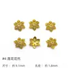Prata Esterlina S925 Banhado a Ouro Zircônia Vazado Capuz Flor Chapéu Recibo Espaçador Acessórios Pulseira Contas DIY Acessórios de Contas