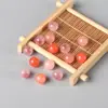 Pulseira de Contas Soltas Multipedras Ágata Rosa Calcedônia Rosa Fonte de Sal Premium 7A para Homens e Mulheres Pulseira de Cristal e Ágata Artesanal DIY