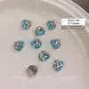 Brilhante K9 Base Aberta Ovo de Pombo Empilhado Joias de Diamante para Nail Art Joias de Luxo Acessível Loja Boutique Acabamento Manual Decoração de Unhas com Diamantes Empilhados