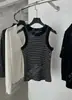 [Recomendação Principal] Coleção Nova Primavera/Verão Yuran 26 Tricô com Listras Coloridas Slim Fit de Algodão de Fibra Longa Fio Duplo