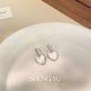 Isla de la Luna-imitación Fritillaria Oreja de Amor Gancho de Oreja Lujo Ligero Nicho Chic Diseño Moda Viajero Cotidiano Pendientes de Amor Versátiles