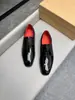 Sapatos Derby Spliced de Couro Genuíno com Couro Patent CL Cor Tendência Color Blocking Bico Quadrado Cadarço Sapatos Formais de Couro Uso no Trabalho Casual Sapatos Masculinos
