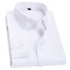 Camisa blanca de otoño para hombre, camisa informal de negocios de manga larga, camisa de pueblo negra para jóvenes, ropa de trabajo de moda de estilo coreano, camisa profesional fina para verano