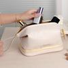 Bolsa de Cosméticos de Nube de Doble Capa Personalizada, Bolso de Mano de Alto Valor Estilo Ins de Gran Capacidad, Bolsa de Aseo Portátil para Almacenamiento