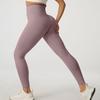Selección estricta de pantalones de yoga de otoño e invierno de color melocotón, pantalones deportivos para montar a caballo, traje de yoga de secado rápido, pantalones de fitness ajustados de cintura alta.