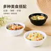 Miniatura de 7cm tigela pequena realista miniatura casa de boneca micro-cena louça comida brinquedo tigela de plástico sobremesa macarrão tigela pequena feita à mão DIY