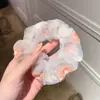 Scrunchie de Alta Qualidade Estilo Coreano para Mulheres, Elástico de Cabelo com Laço de Tecido da Moda, Acessório de Cabelo Corda para Coque Doce e Fofo