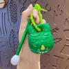 Llavero de Madera de Pez de Mérito de Dibujos Animados Llavero Budista Creativo para Alivio del Estrés Colgante para Bolso de Coche Pequeño Regalo
