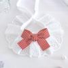 Menta Babero de Gato del Mismo Estilo Babero de Gato Princesa Collar de Nudo de Lazo para Mascota Dorado Degradado Cachorro Alemán Bufanda Deslizante