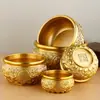 Cuenca Creativa de Cobre Latón Tesoro de Monedas Tazón Decoración del Hogar Artículos de Cobre Adorno de Lingote para Cuenca Regalo Personal de Negocios