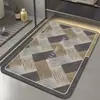 Tapete de chão para banheiro entrada do vaso sanitário absorvente de água secagem rápida tapete para os pés entrada da casa entrada do vaso sanitário banheiro tapete de chão