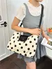 Bolsa de Lona con Lunares Estilo Coreano Transfronteriza, Nueva Bolso Cruzado de un Solo Hombro, Mochila Versátil de Moda de Gran Capacidad para Viajes