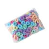 Lindos Scrunchies para el Pulgar de Niños que No Dañan el Cabello, Gomas Elásticas, Cuerdas para el Cabello con Anillo de Toalla, Accesorios para el Cabello