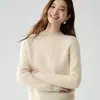 Suéter Base de Punto Sencillo Versátil para Mujer Baicai de Terciopelo sin Costuras de Cuello Medio Alto 100% Cachemir Puro Otoño/Invierno 2026