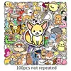 100 animales de dibujos animados graffiti personalidad transfronterizo lindo tarjeta goo DIY monopatín taza equipaje pegatina impermeable