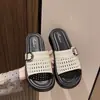 Chinelos para Mulheres Usarem Fora no Verão, Sandálias com Fivela Vazada de Solado Grosso de Novo Estilo, Chinelos de Praia Versáteis e Modernos Estilo Fada