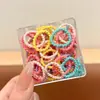 Elásticos de Cabelo Fofos e Versáteis do Tamanho de um Polegar, Cordões de Cabelo Doces e Frescos para Crianças, Elásticos Pequenos de Alta Elasticidade e Duráveis, Acessórios de Cabelo para o Início da Primavera