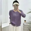 Cardigan de Tricô para Outono Inicial Feminino 2026 Novo Estilo Coreano Roupa Cor Sólida Design Versátil Casaco Suéter Primavera e Outono Fino