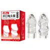 Preservativo Dente de Lobo de Cristal da Moda, Anel de Bloqueio de Prepúcio, Anel de Dedo, Brinquedo Sexual, Produtos para Adultos
