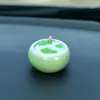 Adornos para coche con forma de tarro de hoja de loto, accesorios para coche, consola central, decoración para coche, combinación de aromaterapia