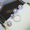Acessórios DIY S925 Sterling Silver Classic girassol brincos brincos pingente anel conjunto Pérola vazio suporte acessórios