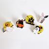 Halloween broche cartoon engraçado fantasma abóbora emblema de metal bonito crânio morcego pin homens e mulheres acessórios