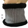 Suéter Grueso Cálido Forrado de Lana Color Sólido Calentador de Cuello Ciclismo al Aire Libre Resistente al Frío Tejido de Punto Trenzado Polaina para Cuello Unisex Invierno