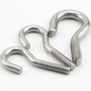 Acero inoxidable 304 gancho de tornillo de ojo de oveja abierto venta al por mayor de fábrica gancho de tornillo de ojo de oveja M4/M5/M6/M8