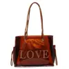 Bolso de Axila Transfronterizo para Mujer Henggeng Modelo Nuevo Bolso Tote Transparente Marrón Bolso de Hombro Versátil de Moda para Viajes Diarios