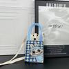 Bolsa de Teléfono Móvil Tejida de Gama Alta Animación Nueva Ins Celebridad de Internet Bolso de Mano de Moda Bolso Tote Personalizado Se Puede Llevar Cruzado