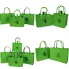 Nova Bolsa de Feltro para o Festival do Barco-Dragão logo personalizado verde tecida estilo nacional costura sensação de alta qualidade zongzi bolsa de presente portátil