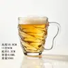 Jingyuan copo de vidro de grande capacidade para uso doméstico, transparente espesso, copo de cerveja com alça, copo de água, resistente ao calor, conjunto de xícaras de chá