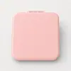 Acero Inoxidable Espejo Pequeño Plegable Portátil Espejo Estudiantil de Dormitorio Espejo de Mano Espejo de Maquillaje de Doble Cara Mini Espejo Redondo Pequeño