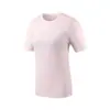 Camiseta Casual de Manga Corta de Seda Helada de Nuevo Estilo de Verano, Cómoda, Transpirable, Cuello Redondo, Secado Rápido para Hombres y Mujeres, Tops para Fitness y Yoga