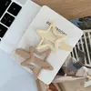 Presilha de Pato Colorida Básica Versátil Estrela Nuvem Metal Fosco Presilha de Cabelo Simples Elegante High-End Presilha para Cabelos Quebrados para Mulheres
