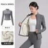Jaqueta de Yoga Feminina, Jaqueta Fitness de Manga Longa Slim-Fit de Secagem Rápida para Corrida e Treinamento de Pilates