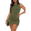 Vestido de Verano Nuevo Transfronterizo Europeo y Americano 2026, Vestido Bodycon Sexy sin Mangas para Chicas Calientes, Ajustado de Alta Gama para Moda Femenina