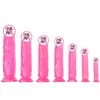 Dildo con Ventosa Juguete Sexual para Mujeres, Dildo de Estimulación Clitoriana, Dispositivo de Masturbación de Inserción Femenina, Accesorio de Varita de Cristal