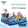 Fábrica direta exterior inflável castelo slide Equipamento de diversões novo infantil gigante ataque inflável escorregador trampolim