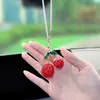 Encanto Popular Transfronterizo de Amazon para Bolso de Cereza Creativa con Pedrería Colgante para Coche Accesorio para Llavero DIY