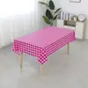 Mantel Desechable a Cuadros al por Mayor en Stock Decoración de Fiesta Amazon Mantel de Plástico para Exteriores 137*274cm