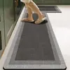 Juego de dos alfombrillas de tierra de diatomeas estilo vintage, antideslizante, resistente a la suciedad, absorbente y de secado rápido, para uso en cocina y hogar, estilo nórdico
