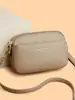 Bolsa Pequeña para Mujer, Nueva Versátil Bolso Cruzado de Hombro Único para Madres de Mediana Edad, Bolso Transfronterizo para Mujer de Tres Capas de Color Sólido de Gran Capacidad
