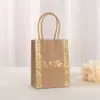 Estampado en Caliente Bolso Bolsa de Empaque Árabe Regalo Navideño Bolsa de Regalo Bolsa de Papel Kraft Centro Comercial Bolsa de Compras Al Por Mayor