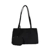 Bolsa tote de camurça vintage para mulheres, nova moda outono e inverno de 2026, simples e versátil, adequada para o dia a dia, bolsa de ombro e de braço