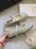 Versión de piel de oveja ~ Aumento interno de altura de 4 cm zapatillas de ballet para mujer, combinadas con faldas, zapatos Mary Jane de hada color verde terciopelo estilo francés